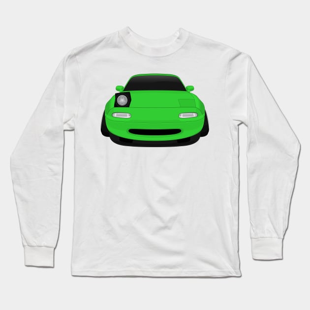 Miata lime green Long Sleeve T-Shirt by VENZ0LIC